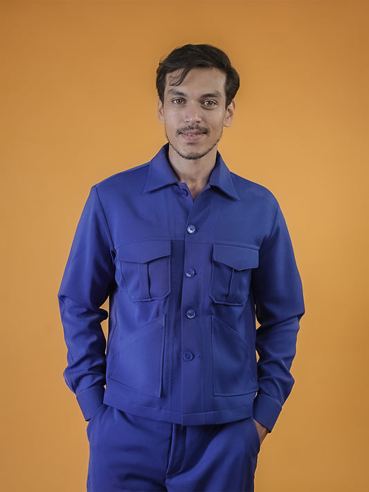 Fluroscent Blue Shirt