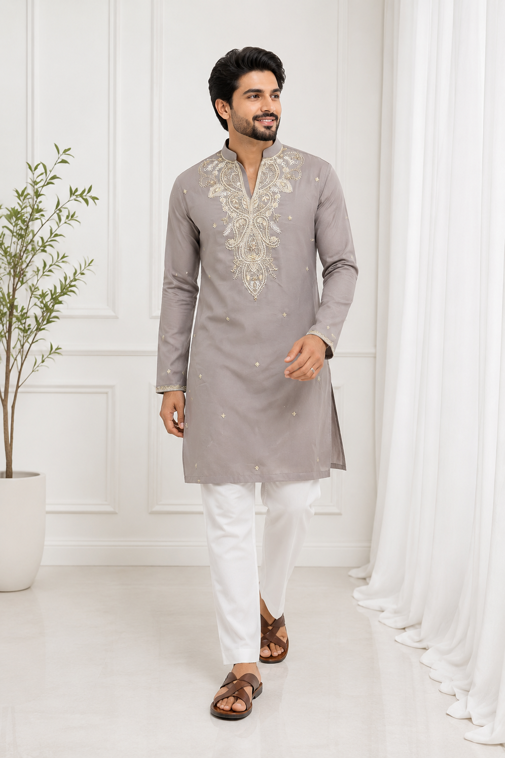 Silver Ash Regal Kurta