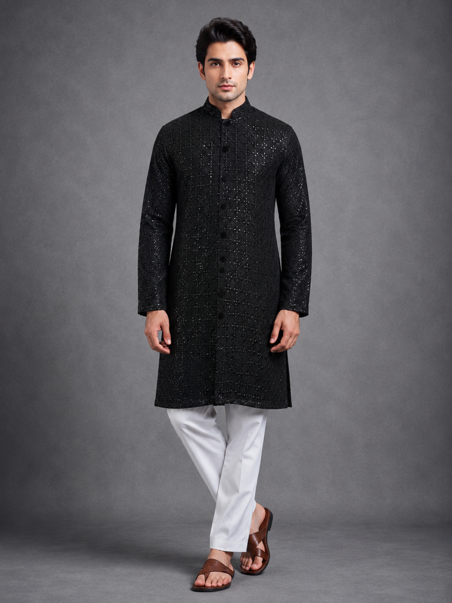 Black Onyx Kurta