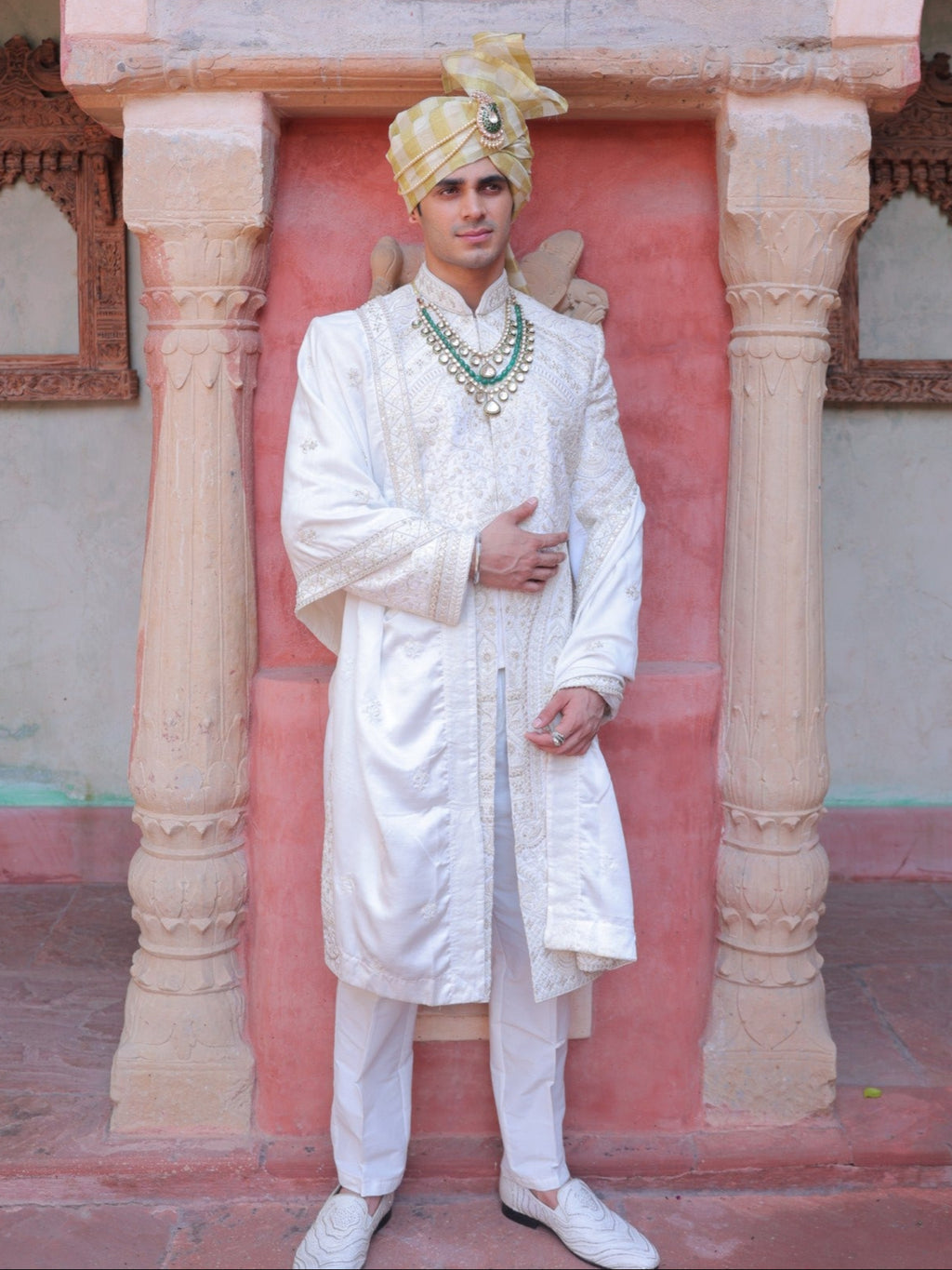 Shwetang Panel Sherwani