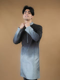 Black & Grey Ombre Kurta
