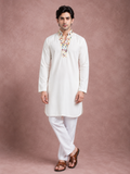 Ivory Regent Handcrafted Kurta