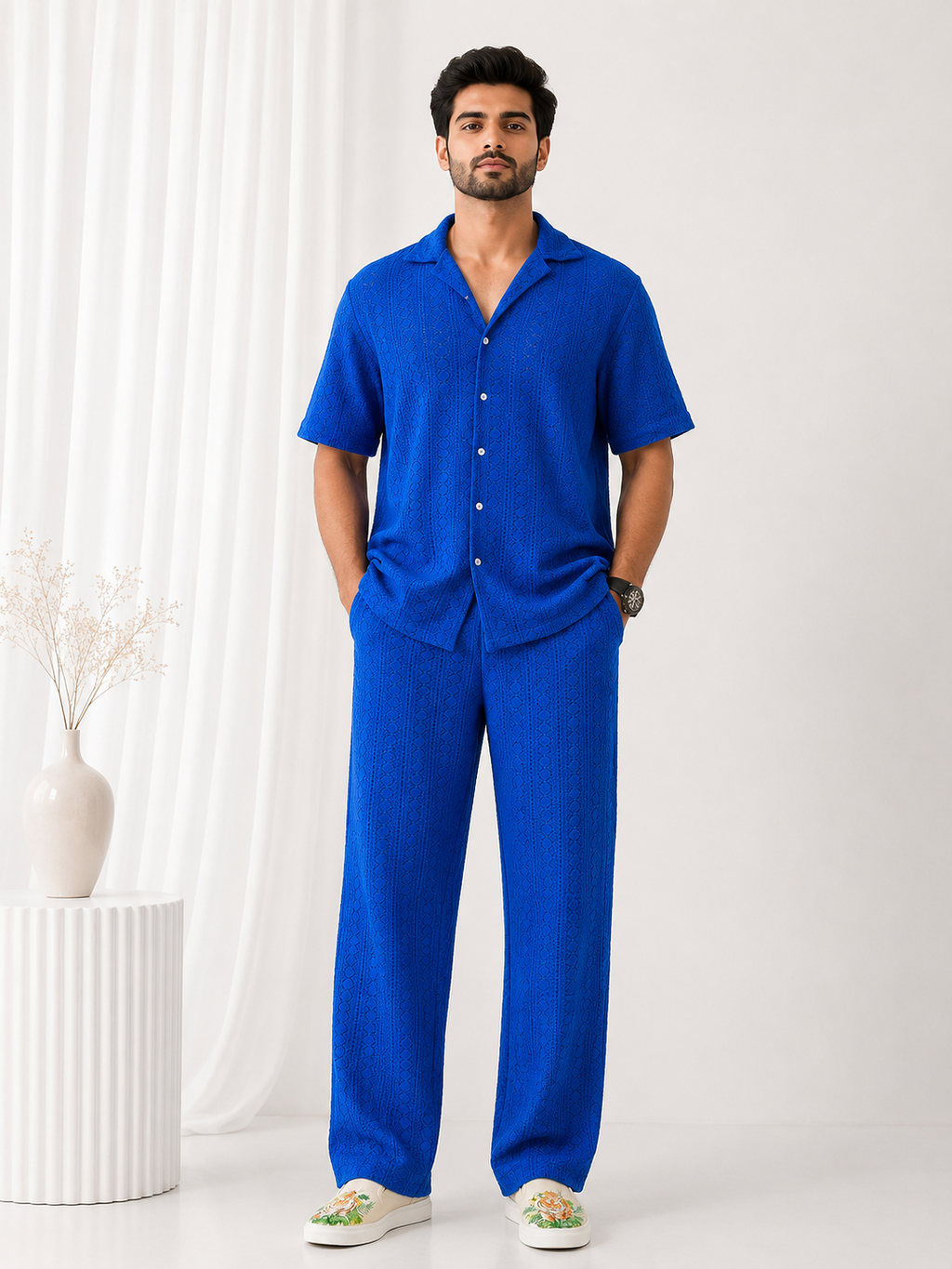 Royal Blue Crochet Co-ords set
