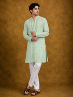 Mint Breeze Handcrafted Kurta