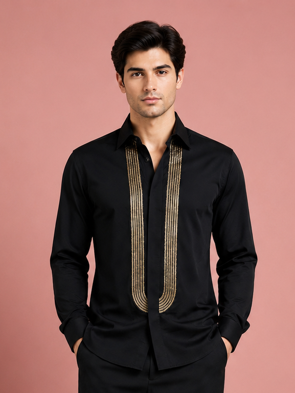 Golden Panel Shirt