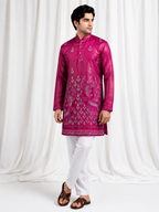 Pink Mayur Kurta