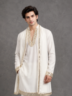Ivory Regent Handcrafted Kurta Set