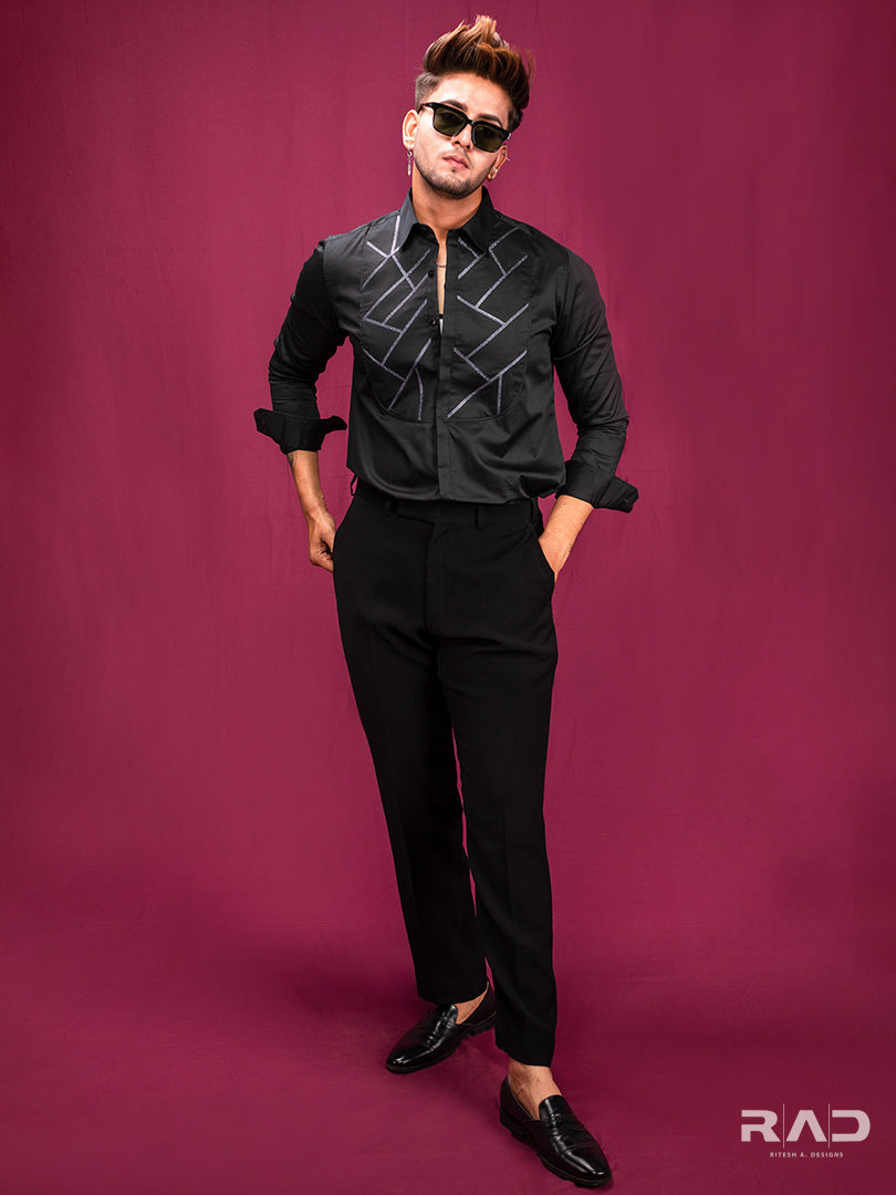 Black Abstract Shirt