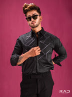 Black Abstract Shirt