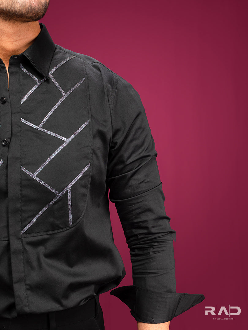 Black Abstract Shirt
