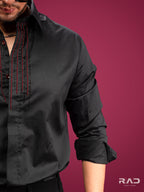 Red & Black Lines Shirt