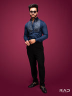 Navy Blue Tapewire Shirt