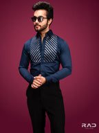Navy Blue Tapewire Shirt