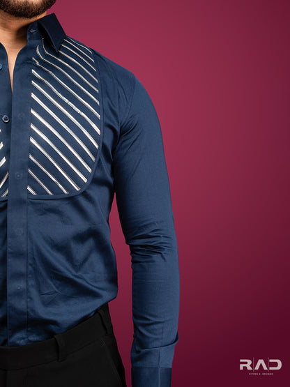 Navy Blue Tapewire Shirt