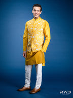 Yellow White Floral Bundy