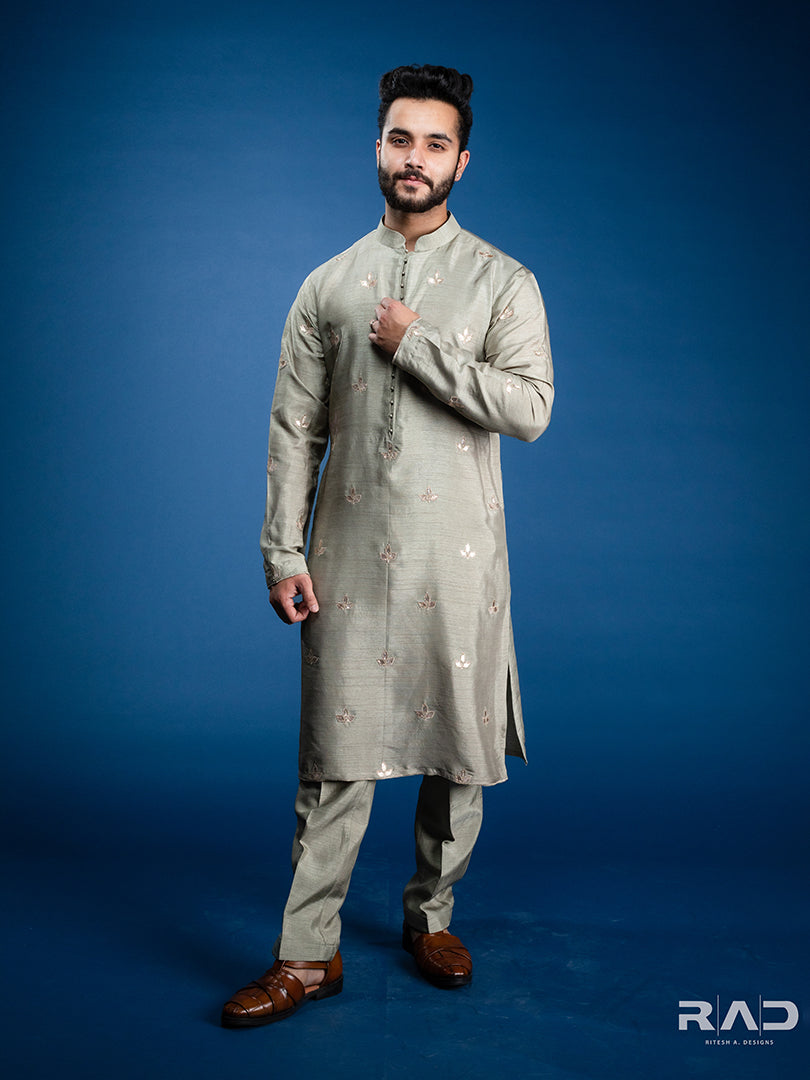 Hazelnut Grey Gota-Patti