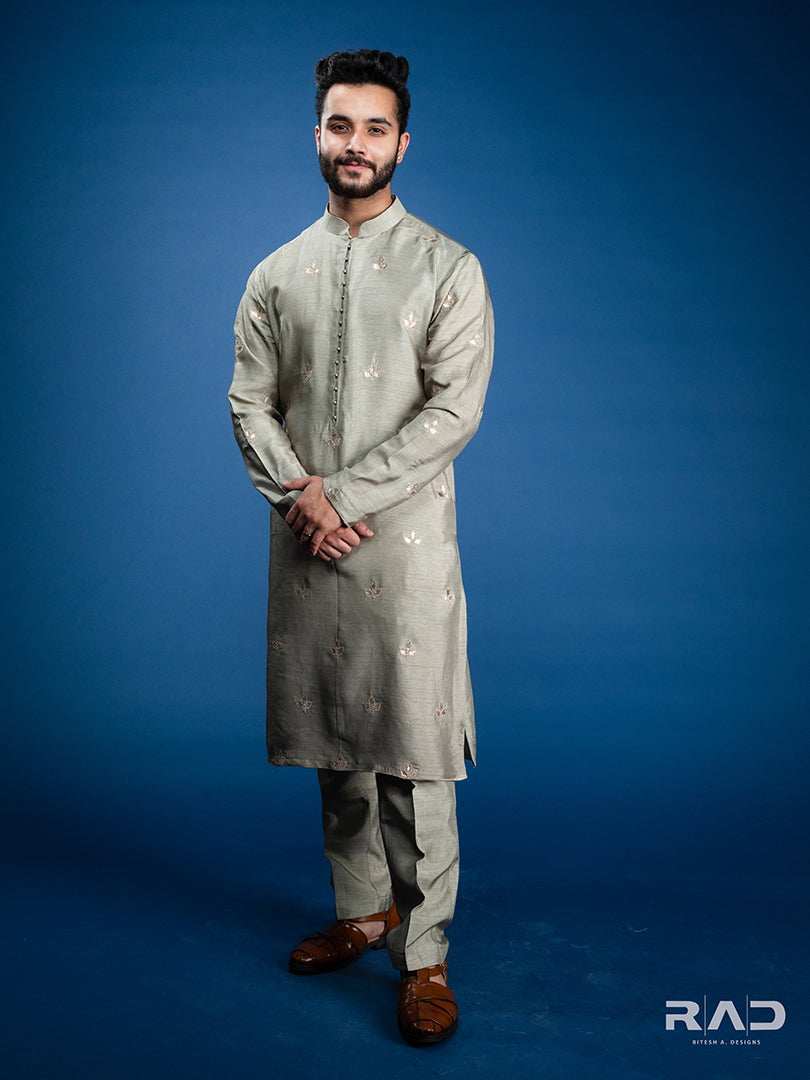 Hazelnut Grey Gota-Patti