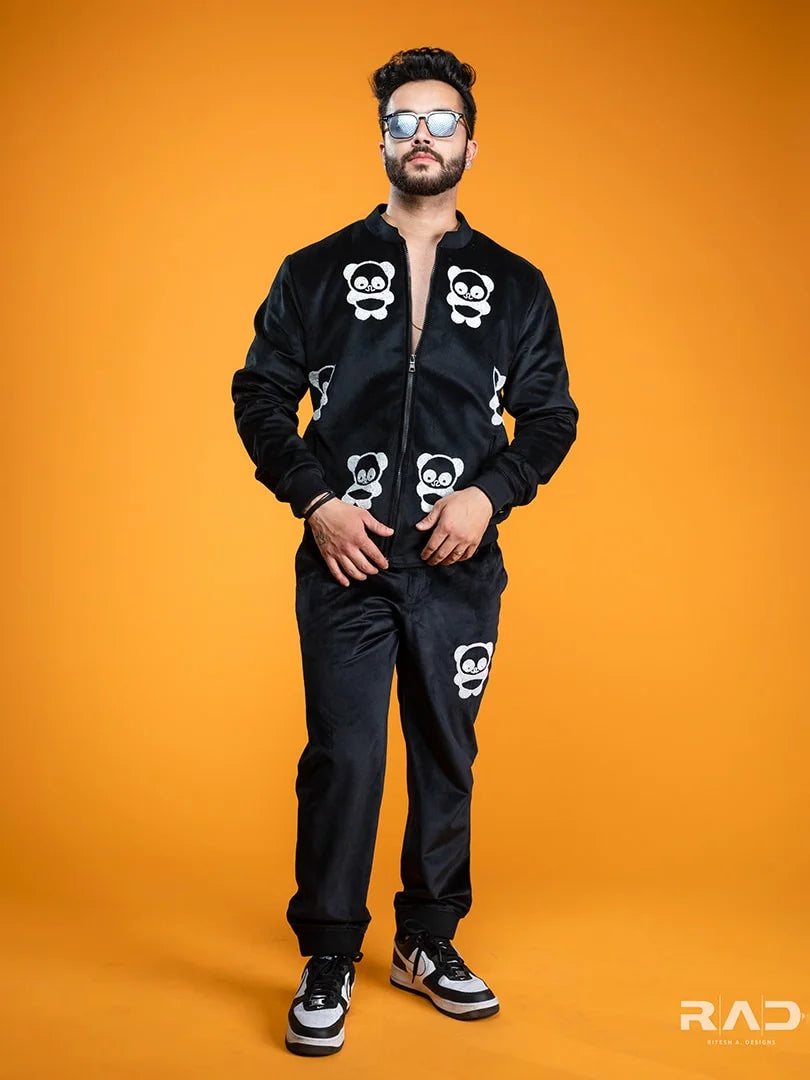 Black Panda Co-ord Set