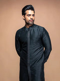 Black Roman Kurta