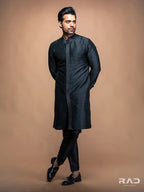 Black Roman Kurta