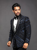 Blue Geometric- Tuxedo