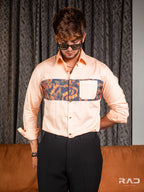 Peach Patch Work Shirt