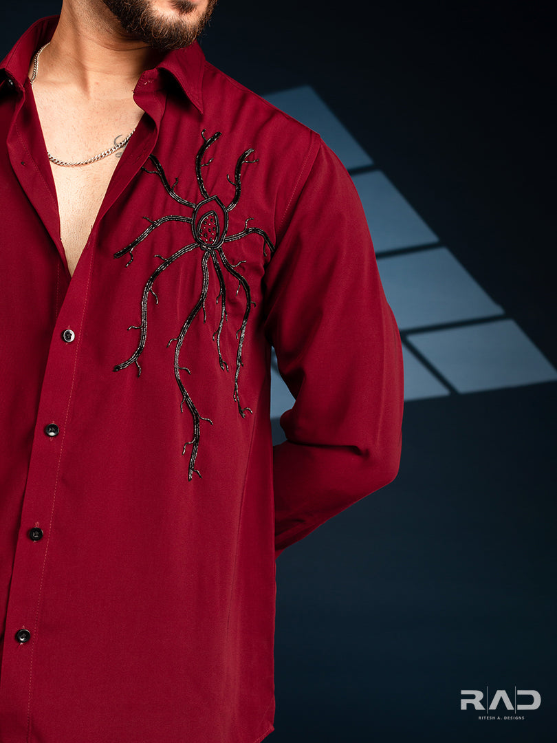 Maroon Tentacles Co-ord