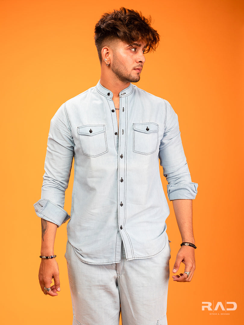 Sky Blue Denim Shirt