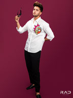 White Shirt Dual Face