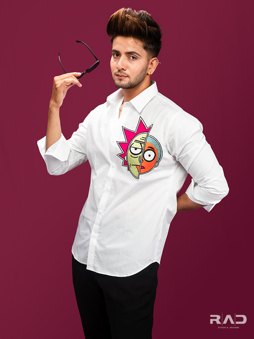 White Shirt Dual Face