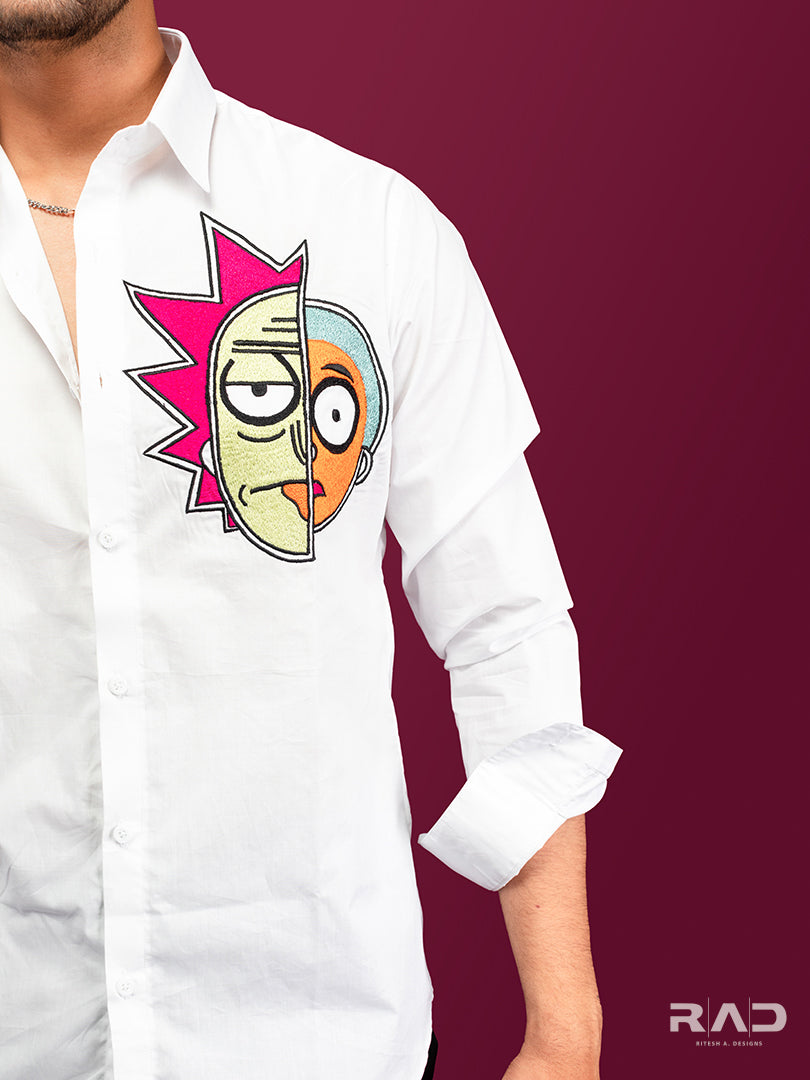 White Shirt Dual Face