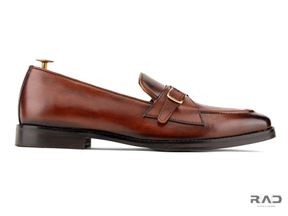 Dark Brown Double Belt Loafer