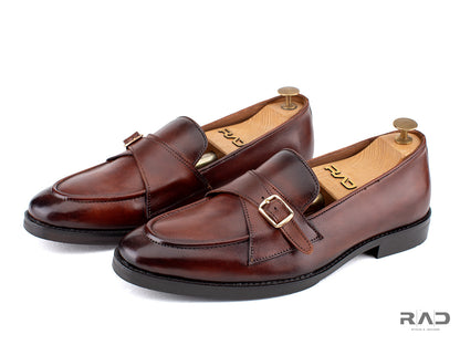 Dark Brown Double Belt Loafer