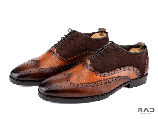 Brown Leather and Suede Brogues