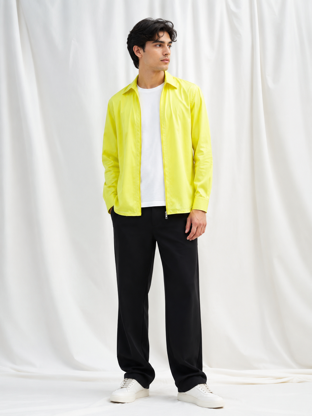 Lime Luxe Zip-Up Jacket
