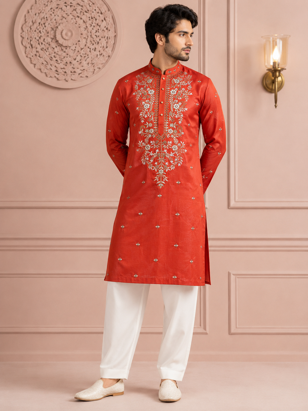 Surkh Noor Embroidered Kurta