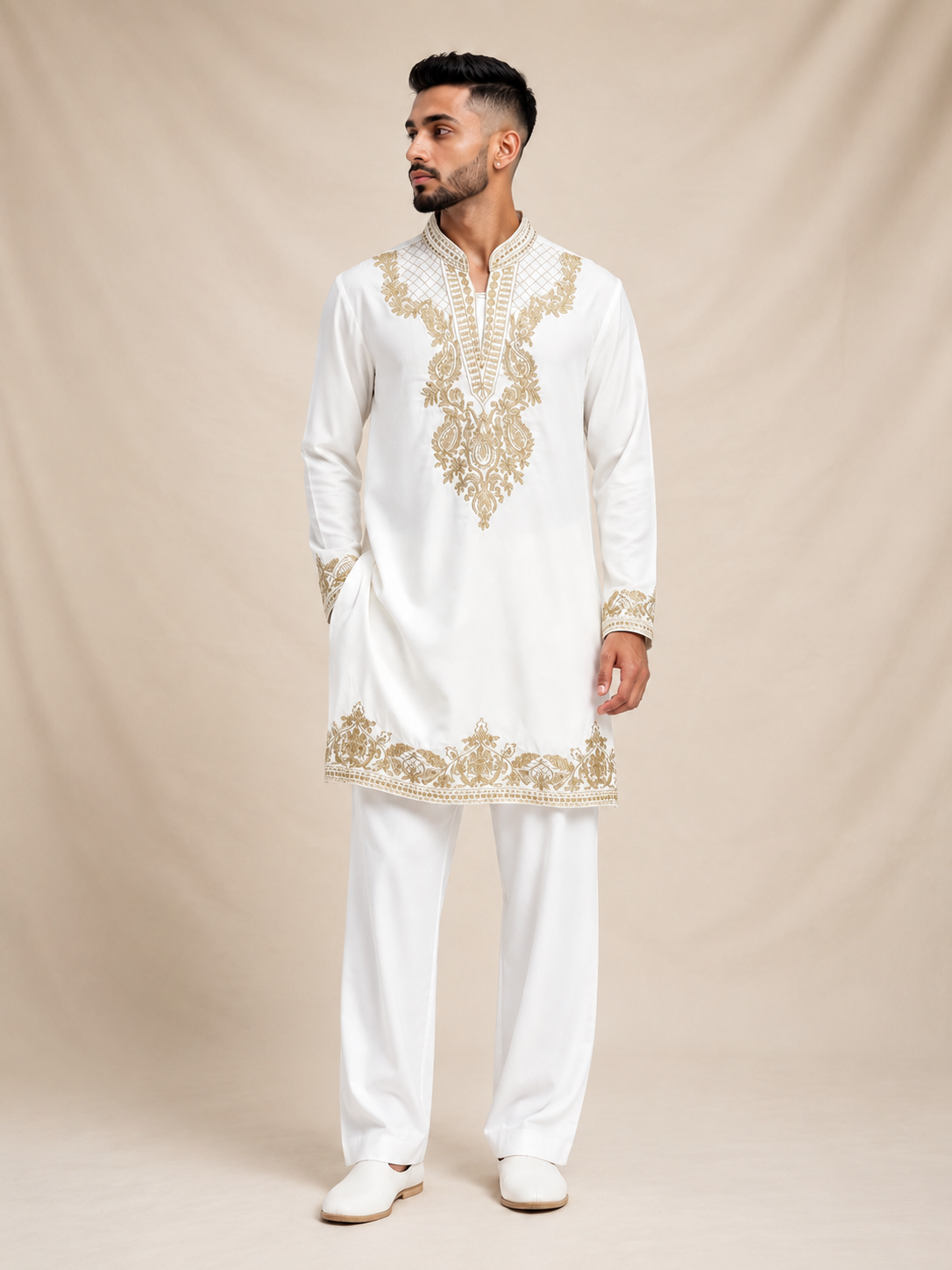 Mehfil Ivory Kurta
