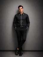 Black Contrast Shirt