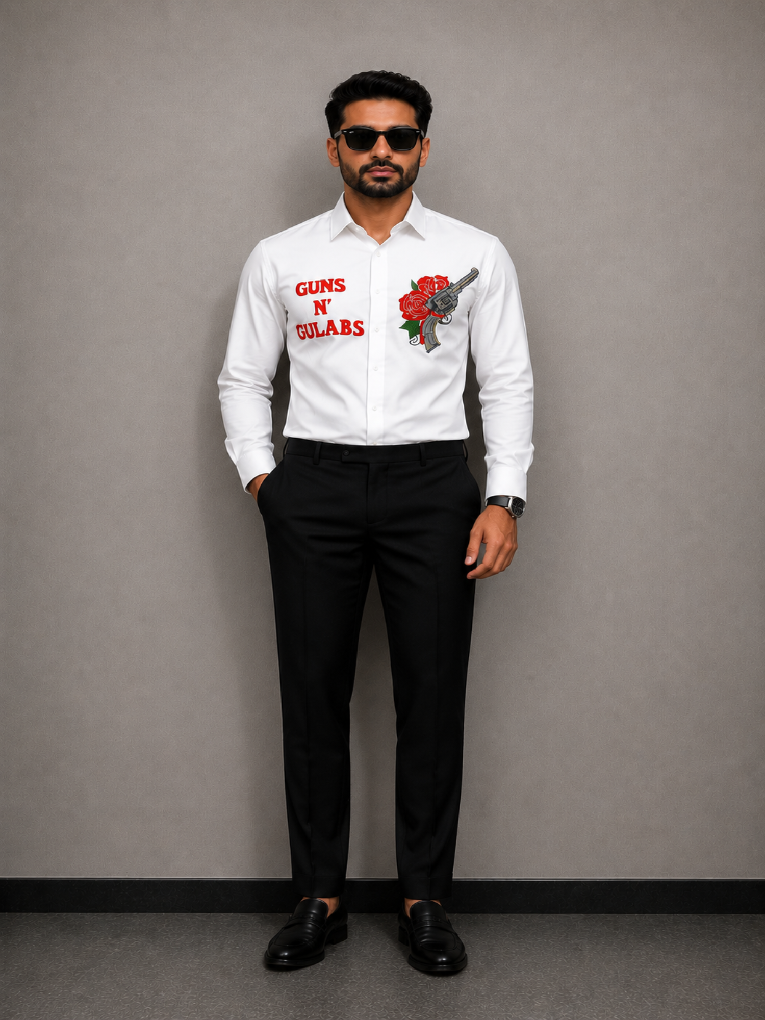 Guns N Gulabs Designer Shirt