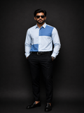 Dual Tone Blue Shirt