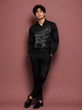 Black Deer Print Shirt