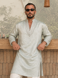 Mint Aura Embroidered Kurta