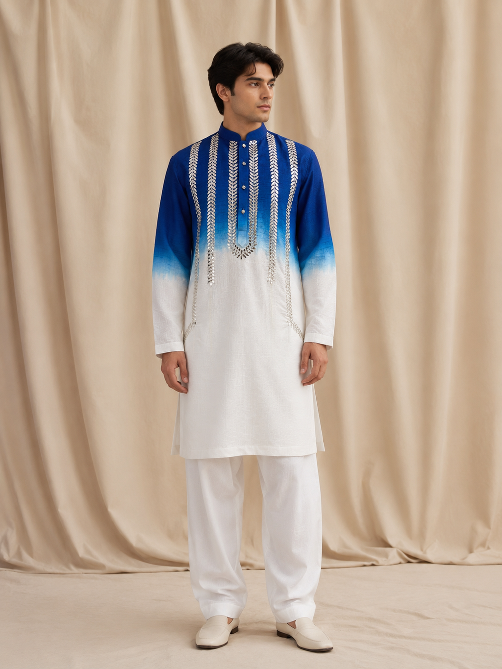 Neel Aab Ombre Kurta