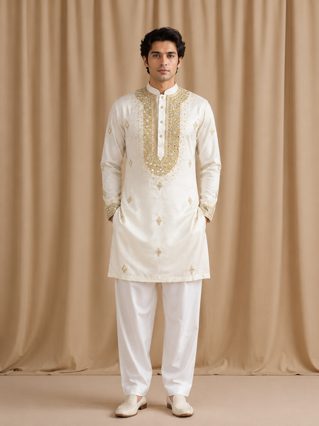 Rajsi Ivory  Kurta