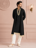 Noir Sultan Tassel Kurta Set