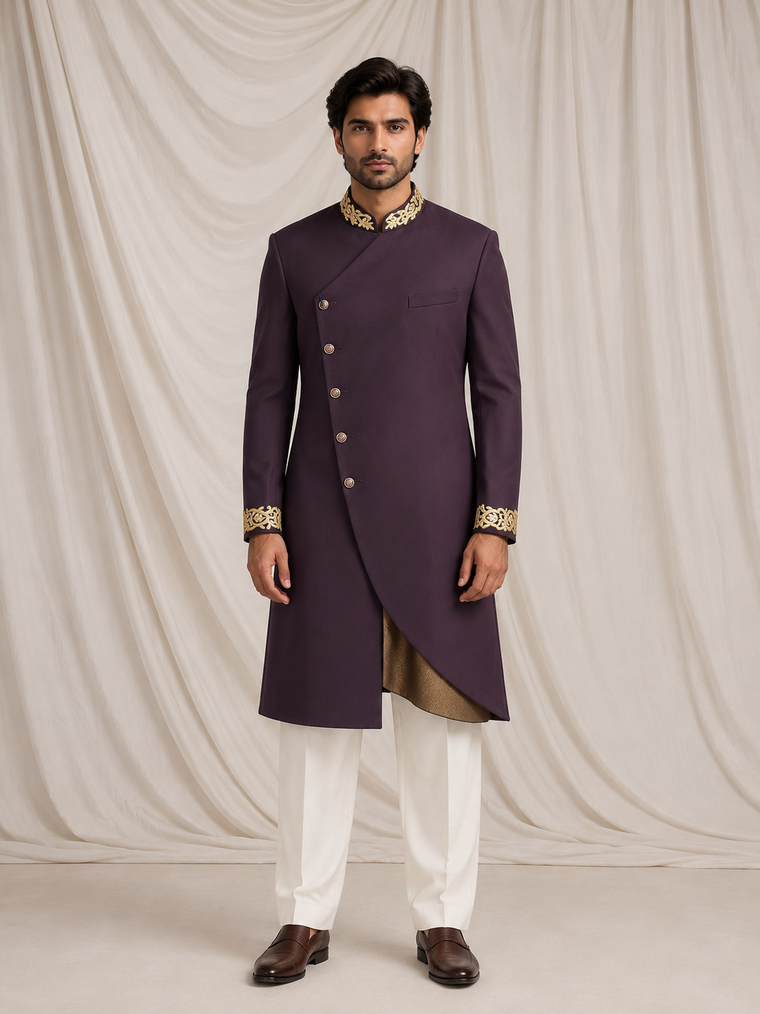 Aurum Collar Achkan