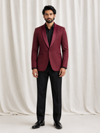 Bordeaux Royale Tuxedo Blazer