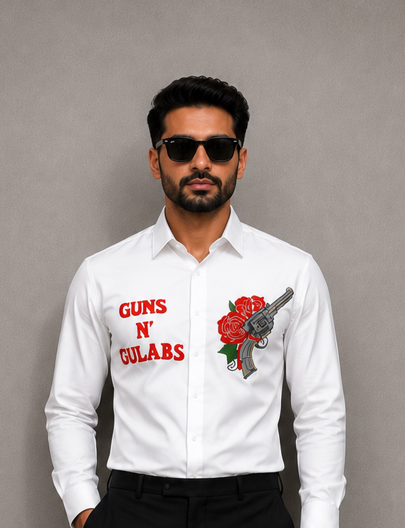 Guns N Gulabs Designer Shirt