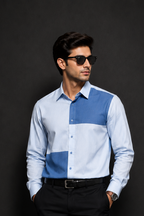Dual Tone Blue Shirt