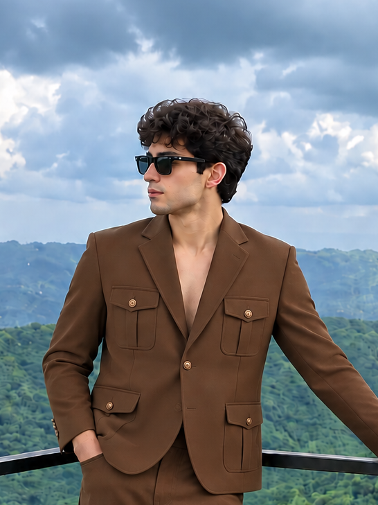 Chocolate Safari Blazer